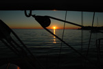 Sonnenuntergang - Yachtcharter Schweden, Mitsegeln Schweden